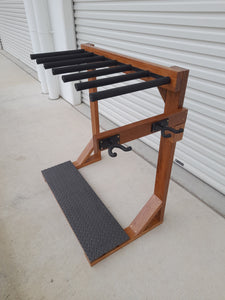 6 board Rack Hardwood Varnished
